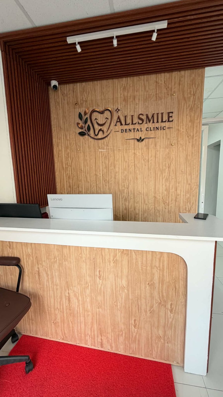 AllSmile Dental Clinic reception counter
